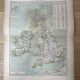 Carte ancienne Îles Britanniques 54x37cm