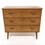 Commode scandinave en orme, Swedish modern, Suède, 1940