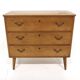 Commode scandinave en orme, Swedish modern, Suède, 1940
