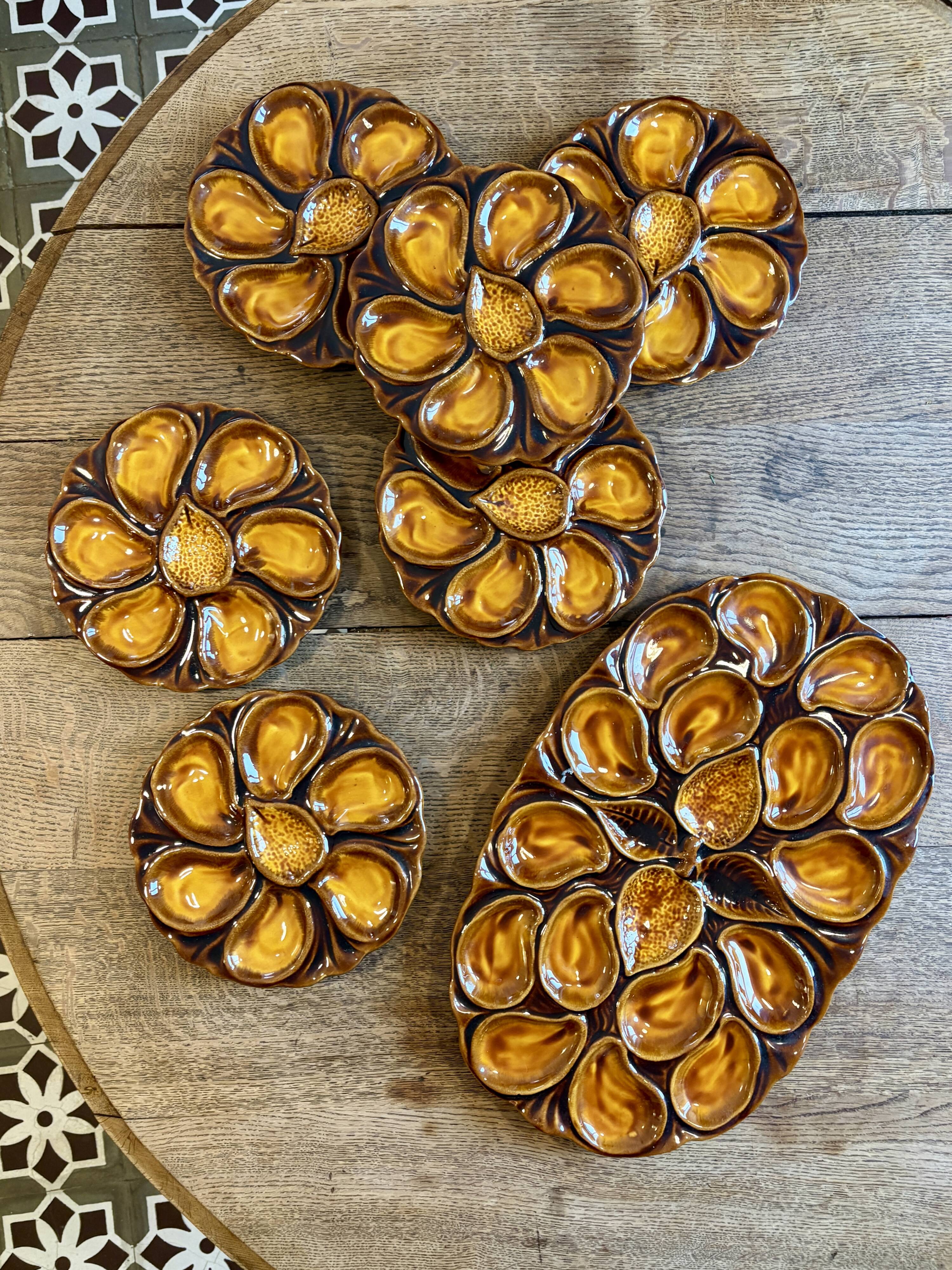 Vintage oyster service Vallauris