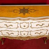 1950s Italian commodity in painted and gilded wood