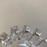 Nybro Sweden 1960 Scandinavian Ice Glass Ashtray