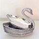 Stackable trinket bowl shape vintage swan 70