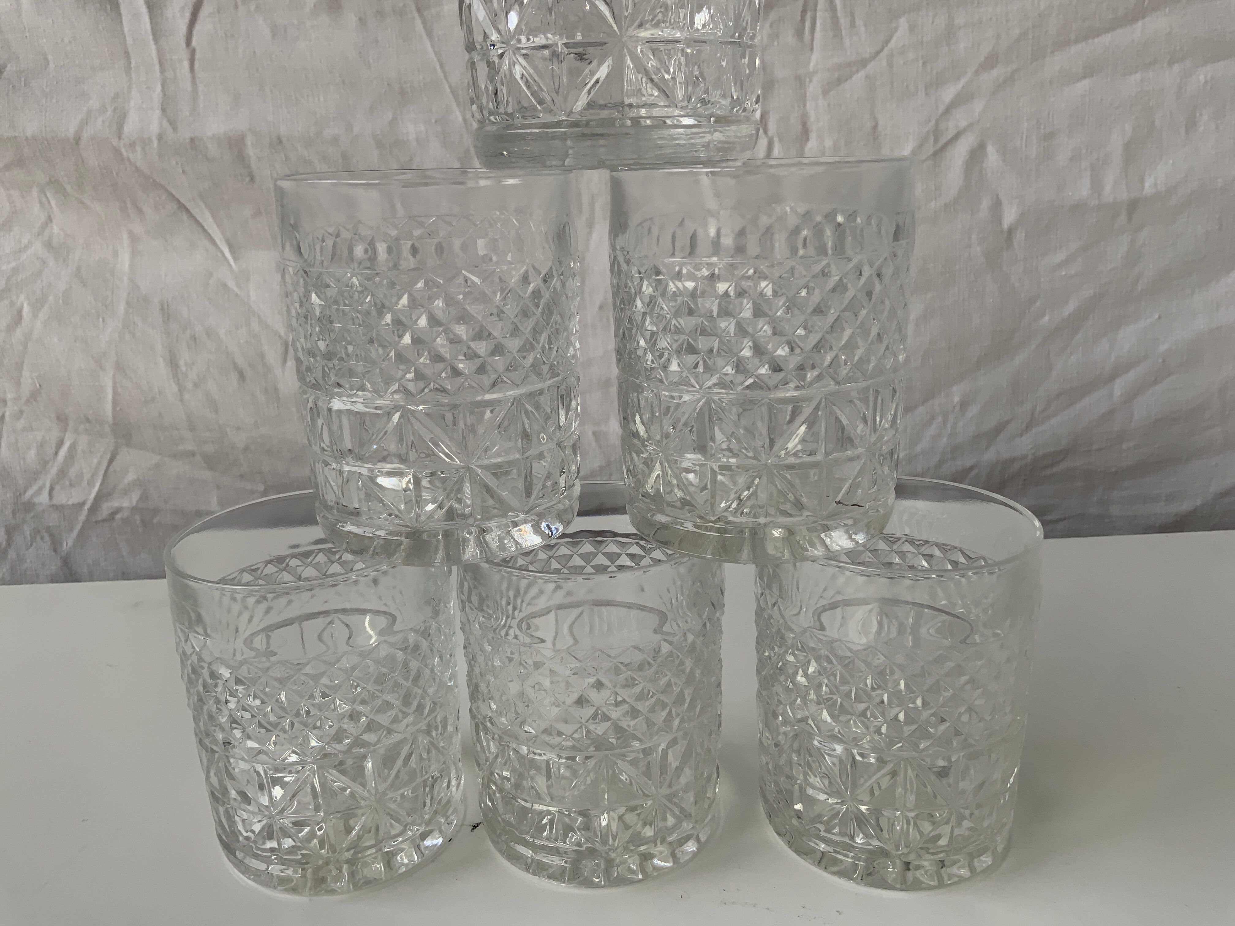 Selency x Monoprix Croisé Laroche whisky glasses