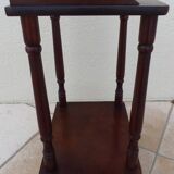 Bedside table or side table with 2 wooden shelves