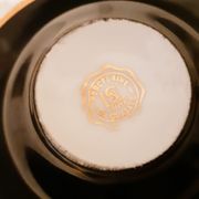 French fine porcelain coffee cups, colors and gold
