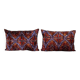 Set of 2 vintage velvet cushion covers 41x61 cm
