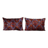 Set of 2 vintage velvet cushion covers 41x61 cm