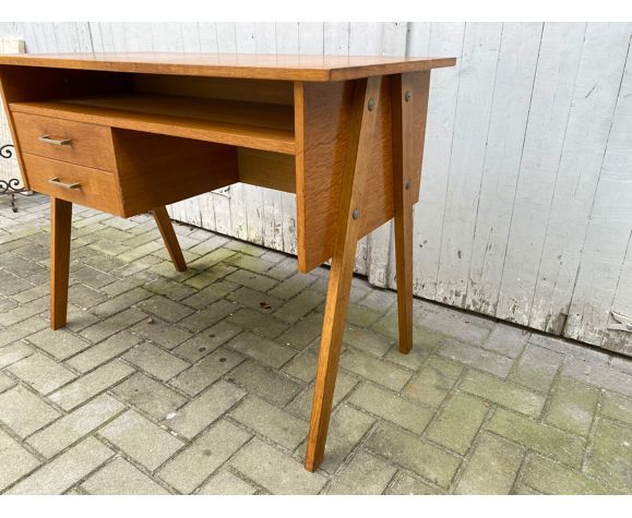 Bureau vintage pieds compas 1950