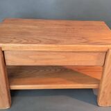 Solid elm bedside table 1960/1970