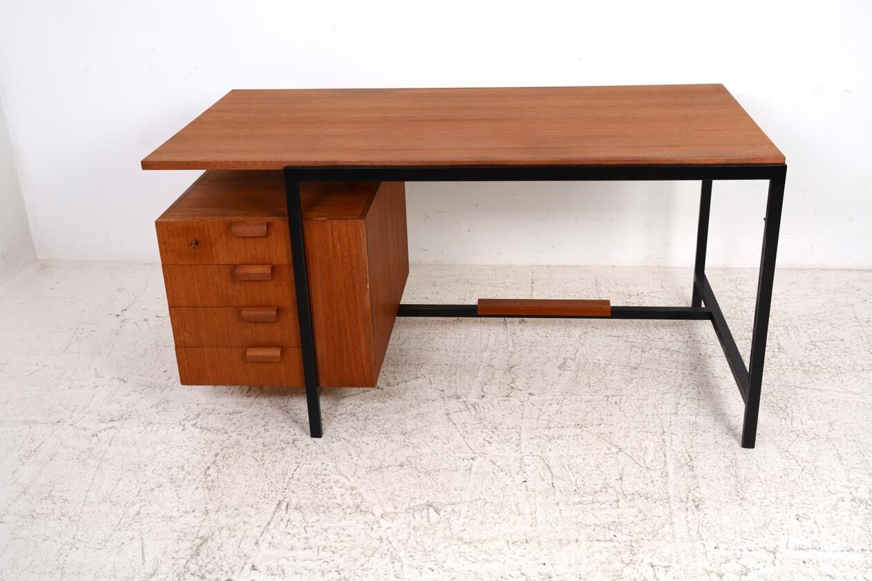 Bureau des années 50 en teck et métal.