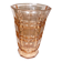 Grand vase en verre épais rose art déco