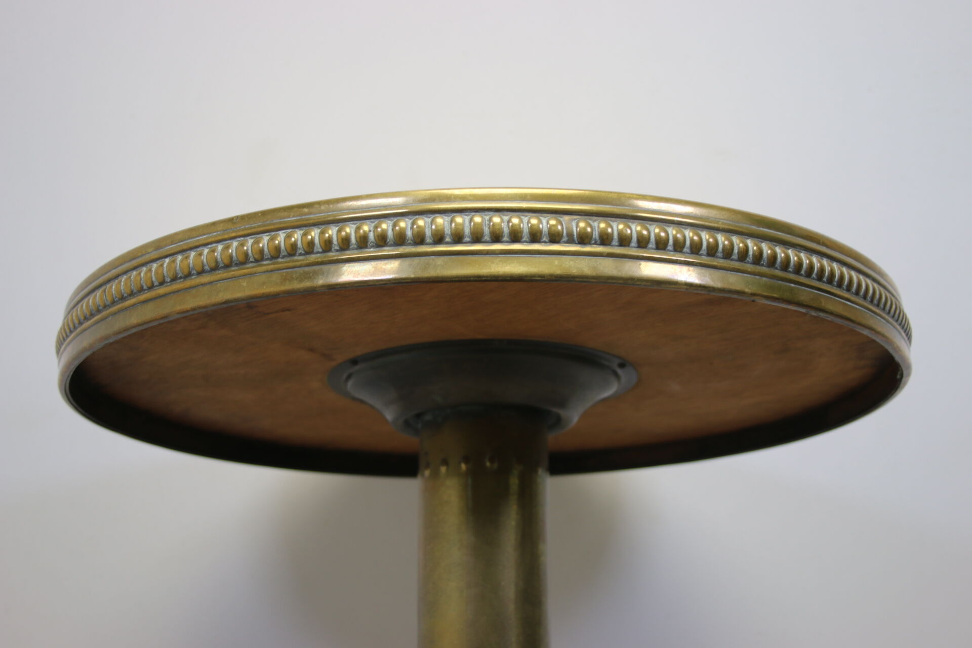 Round copper side table from the 50 years