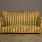 Living room set from the 1950s, 3-seater sofa and armchair.