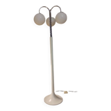 Floor lamp with tulip base and cascading globe 1980