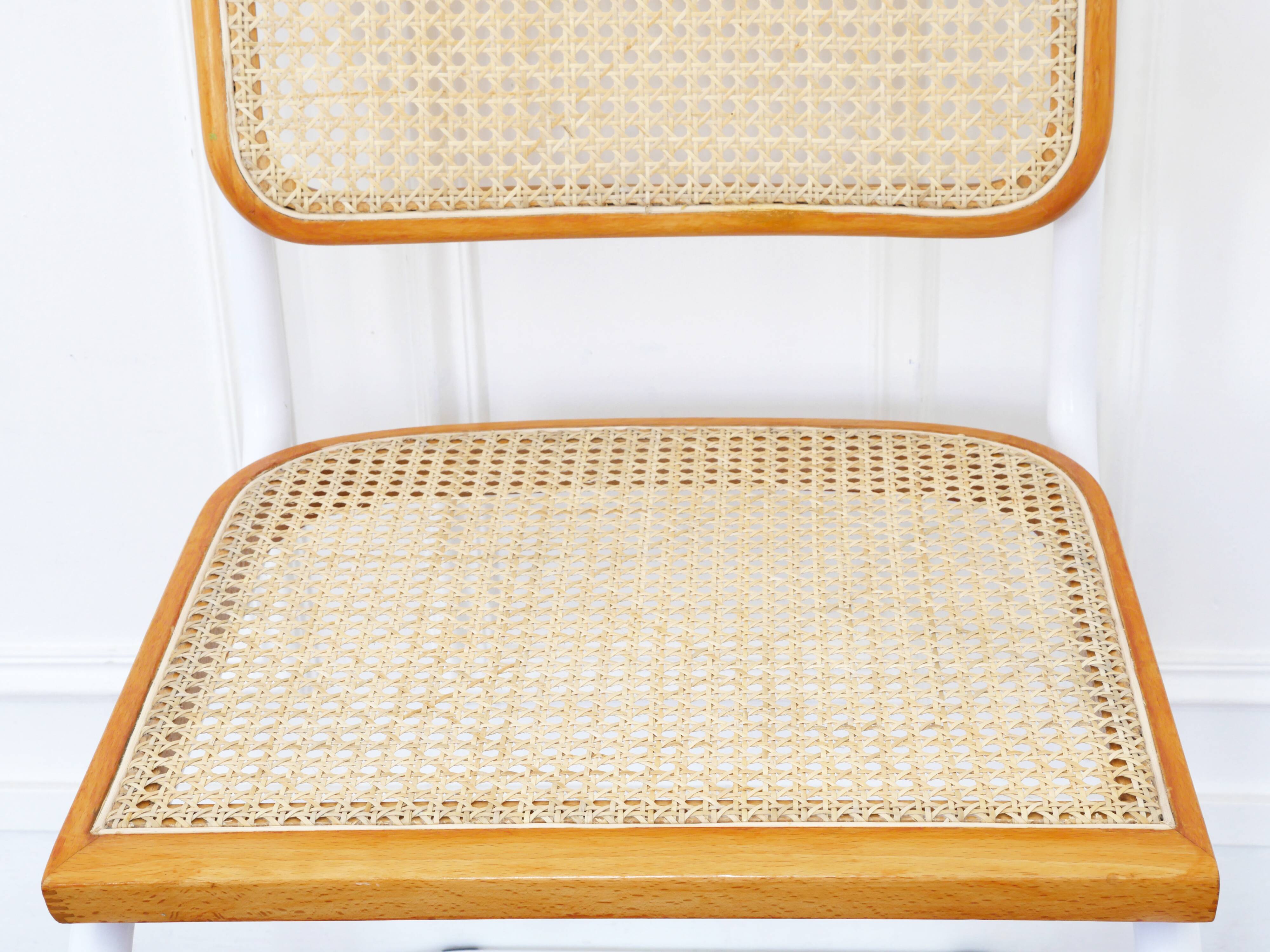 Cesca B32 Breuer Chair Made in Italy - Seat and back cane redone