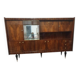 Vintage mahogany varnished sideboard from the 70s