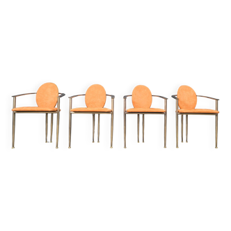 Vintage dining chairs by Belgochrom, set of 4 - 1980s