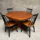 Scandinavian flip flap lotus table by drylund in teak 1960