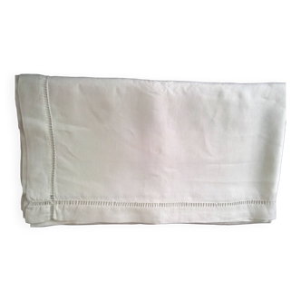 White linen tablecloth with openings 1.70 x 1.90 m