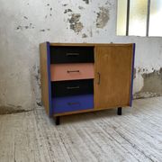Colorful chest of drawers furniture 60s