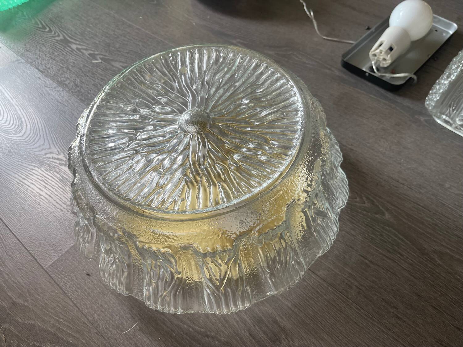 Murano Glass Flushmounts Set of 2 1970’s