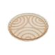 Mid-century modern decorative plate, pink glass, Poland, 1950s.