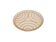 Mid-century modern decorative plate, pink glass, Poland, 1950s.