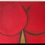 Original work Blandine Le roudier canvas red buttocks