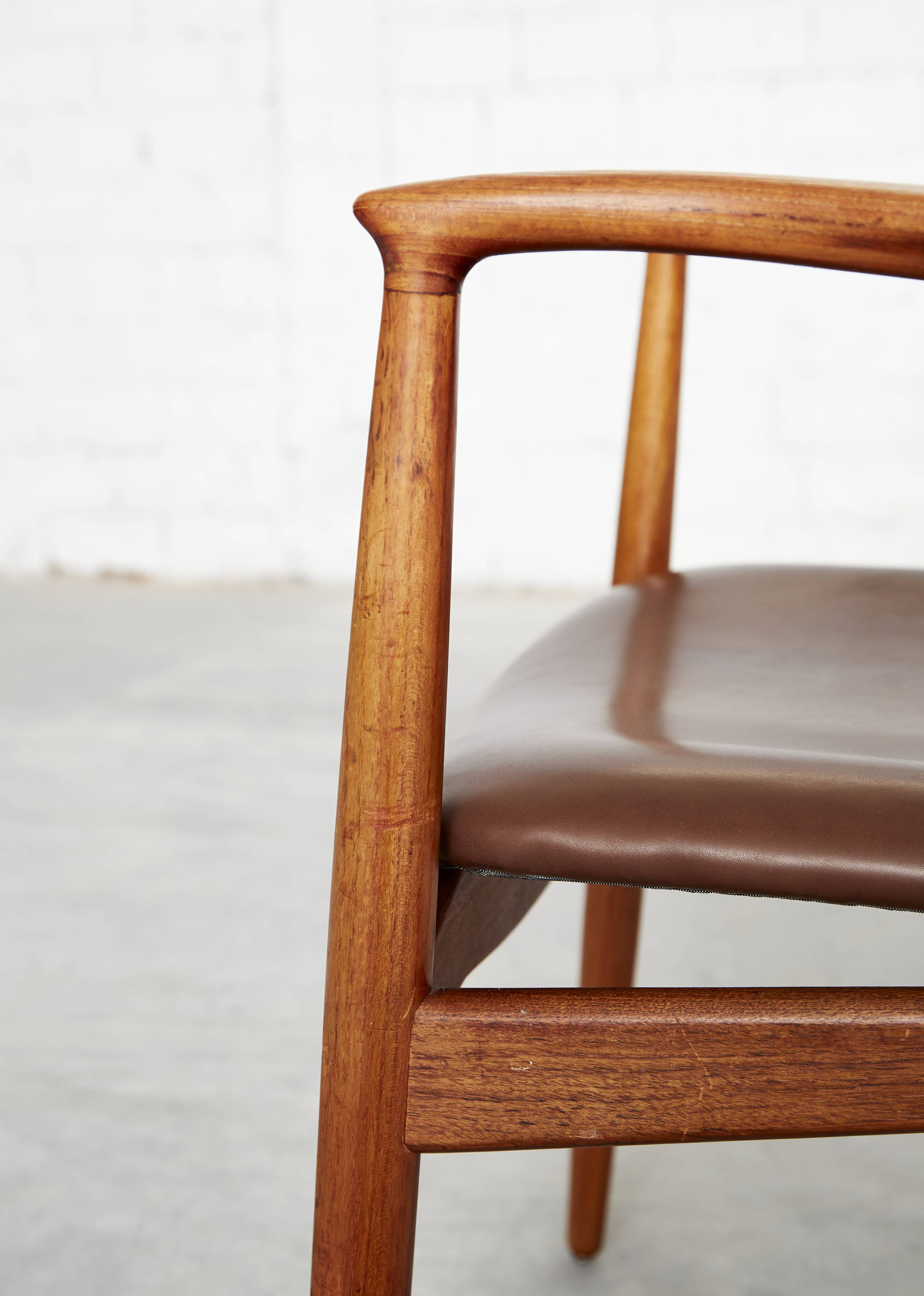 Vintage Captain's Chair in Teak by Erik Buch for Ørum Møbler