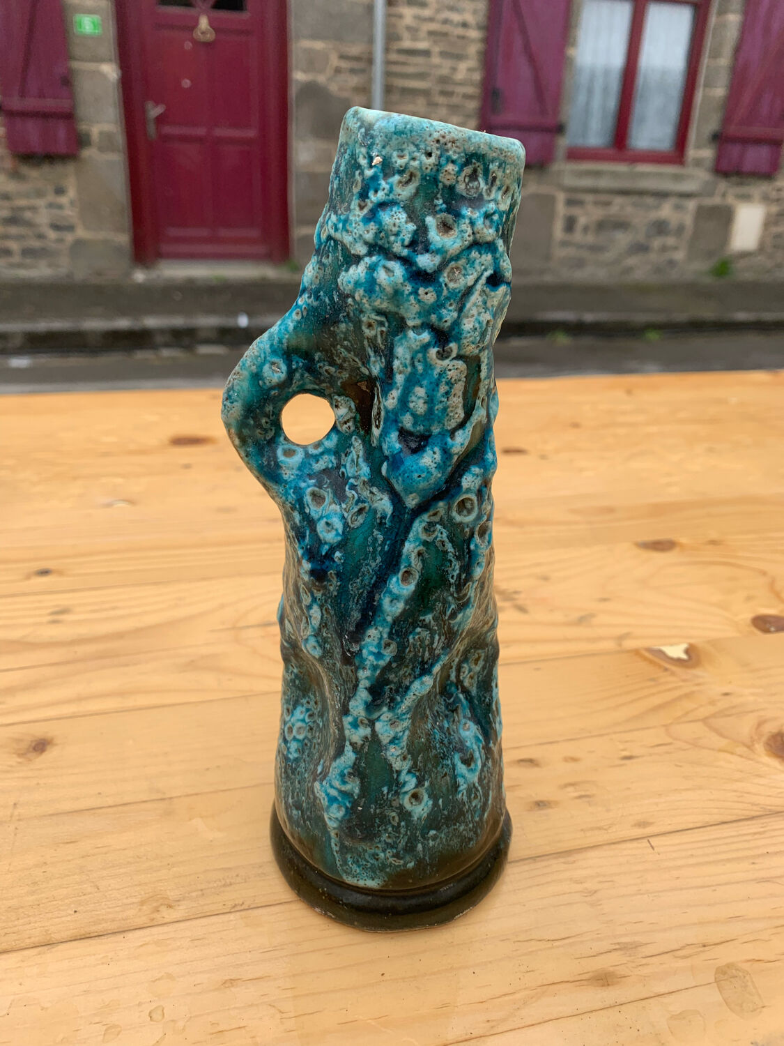 Vase soliflore vallauris foam of sea