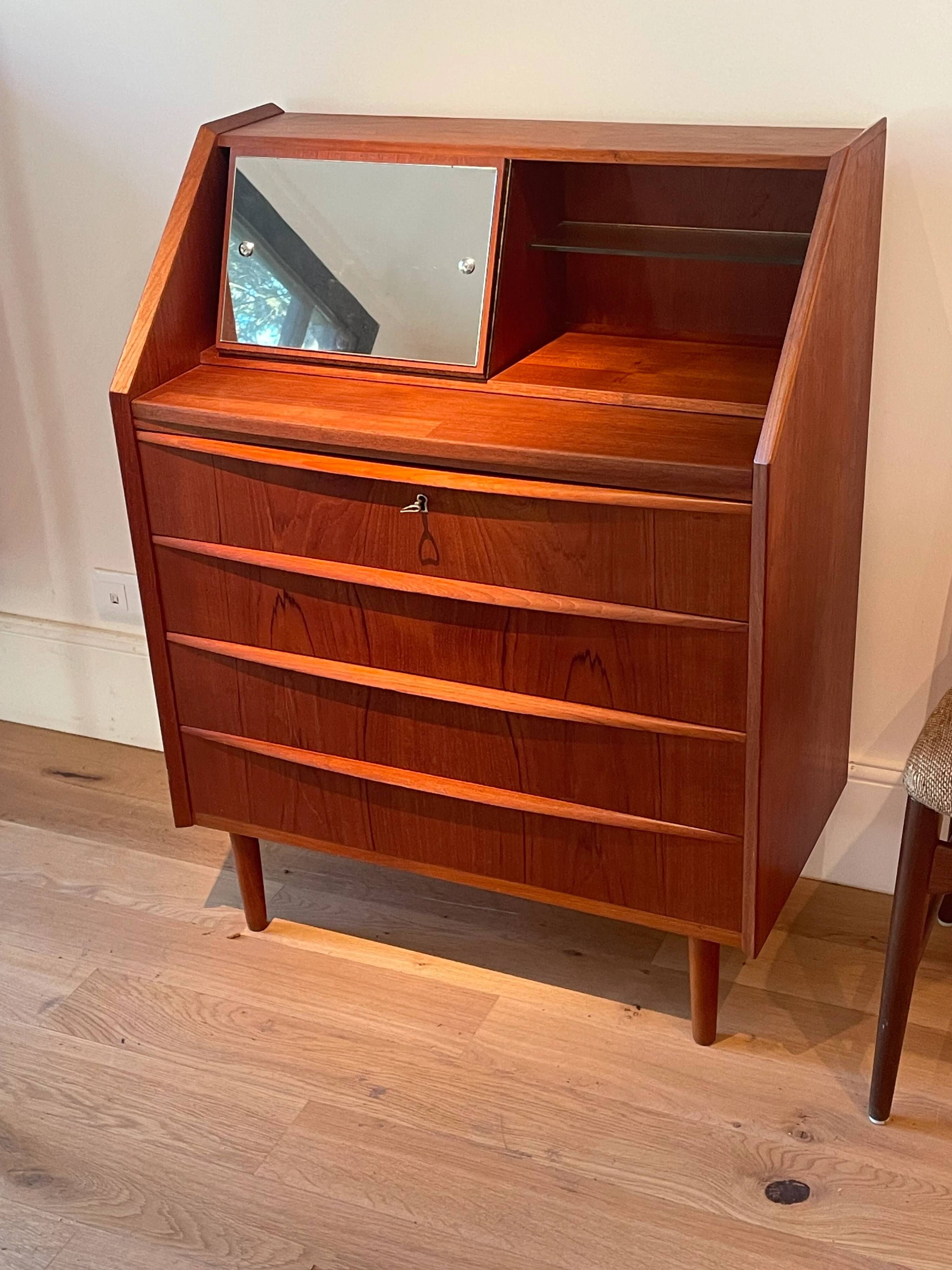 Vintage Scandinavian teak secretary "Holger"