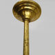 Suspension globe yellow granite, bordered gold lampshade old art deco. Year 50