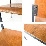 Chaise empilable vintage Mid-Century en bois design danois piètement métal