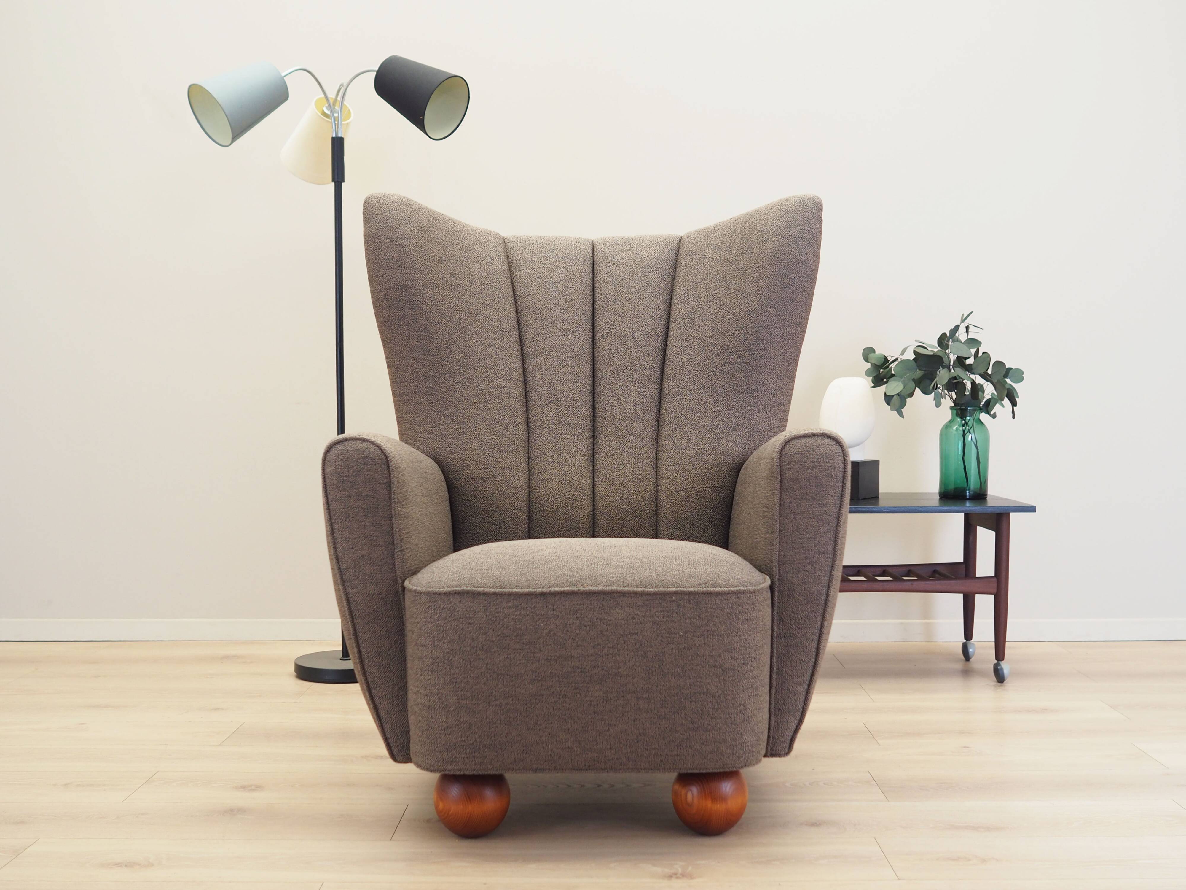Fauteuil lounge, design scandinave, production : Danemark