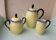 Sugar bowl and milk jug in porcelain