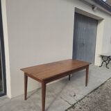 Table de Ferme rustique en merisier massif 19éme - 1m91.5