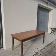 Table de Ferme rustique en merisier massif 19éme - 1m91.5