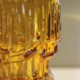 Service amber glasses and Bormioli decanter
