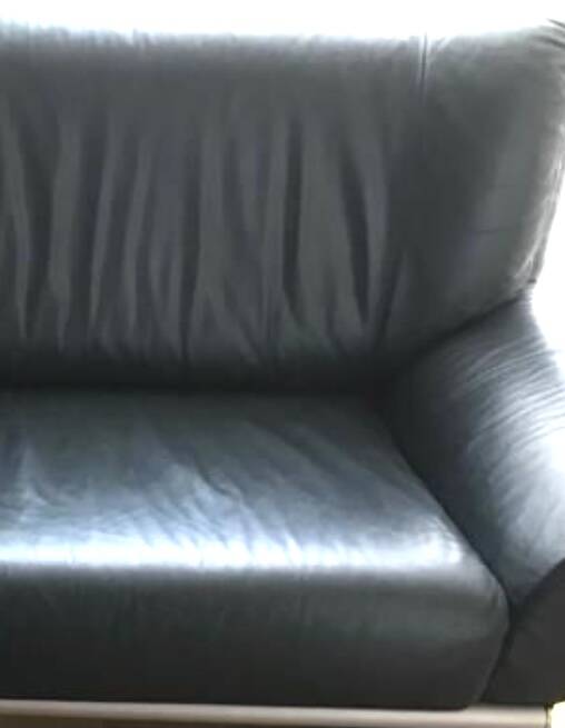 Canapé en cuir noir haut de gamme
