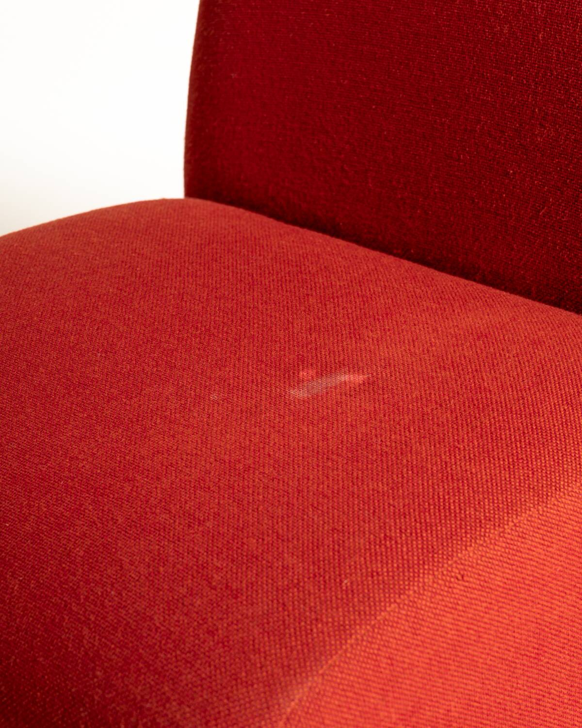 Modular Sofa in Red Fabric, Italy, 1970s