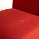 Modular Sofa in Red Fabric, Italy, 1970s