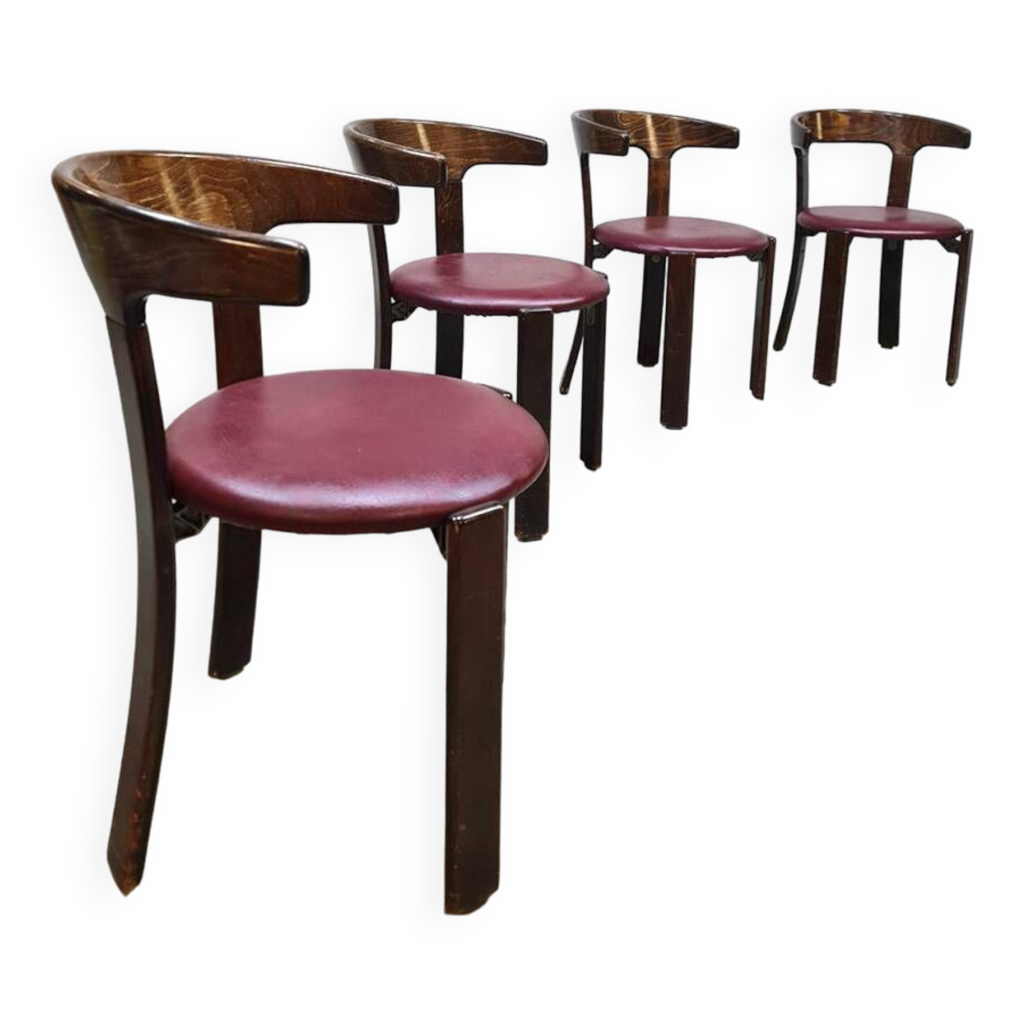 Vintage design dining chairs Bruno Rey Kusch & Co