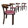 Vintage design dining chairs Bruno Rey Kusch & Co