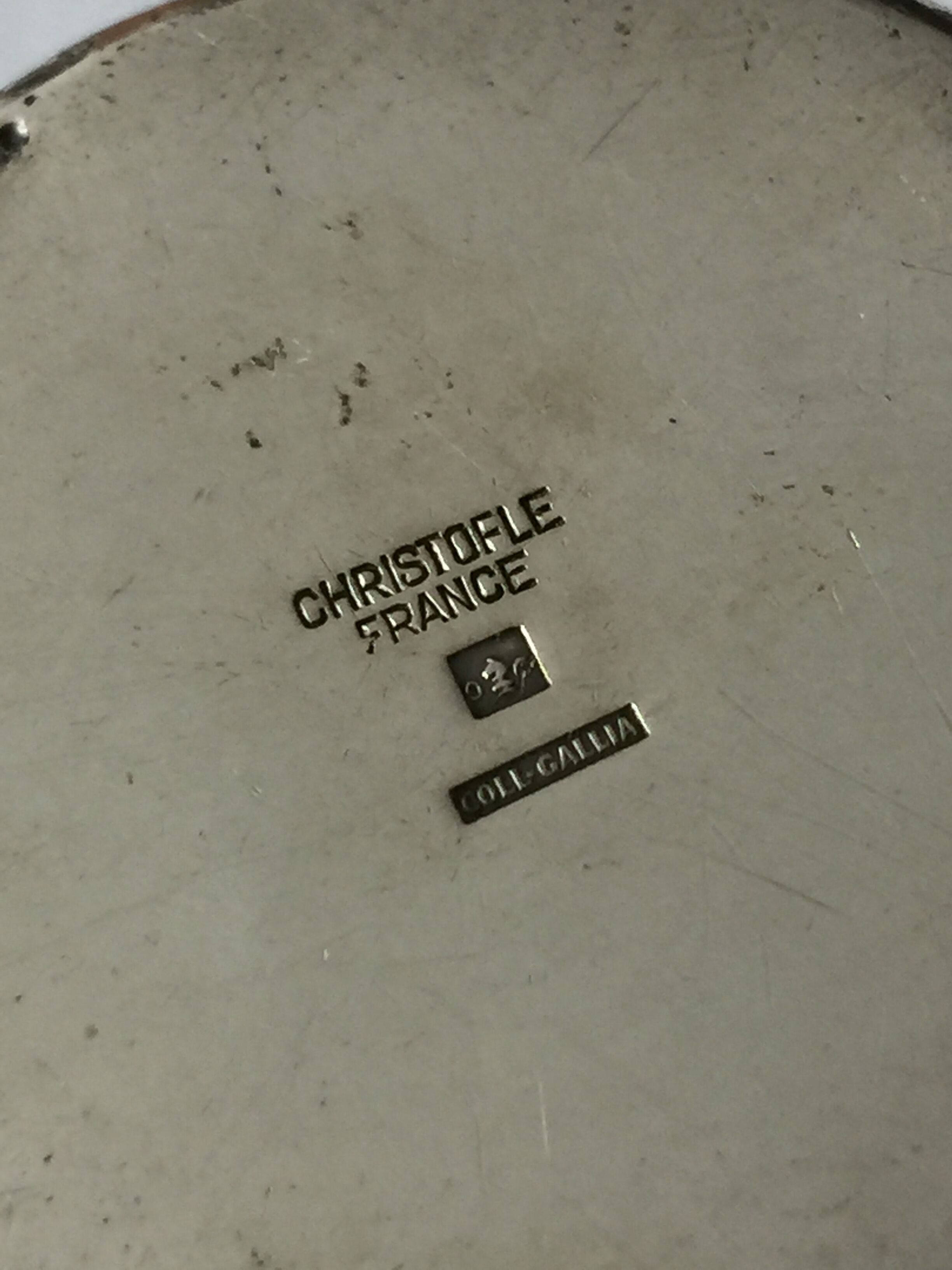 Christofle silver metal timpani