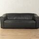 DS-47 three-seater sofa by de Sede, 1970s, black nappa leather