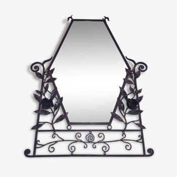 Wrought iron mirror