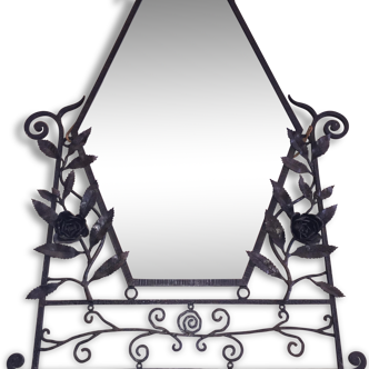 Wrought iron mirror