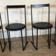Set of 4 chairs Italy 1980 by Emilio Nanni for Fly-line