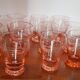 Set of 11 Art Deco water glasses from the 1940s